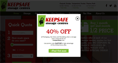 Desktop Screenshot of keepsafe-storage.co.uk